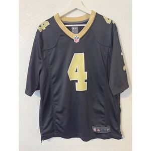 Nike New Orleans Saints Derek Carr NFL Football Jersey Black Gold Size L